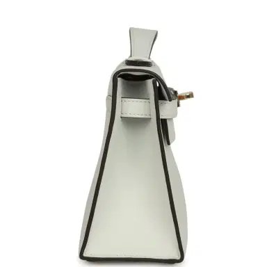 HERMÈS Hermes Kelly Pochette Gris Platine Swift Permabrass Hardware | Thumbnail 3 HERMÈS Hermes Kelly Pochette Gris Platine Swift Permabrass Hardware | Thumbnail 3
