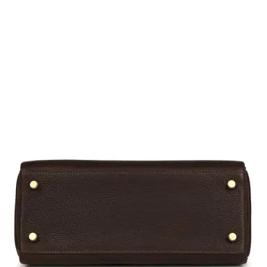 HERMÈS Hermes Kelly Retourne 25 Ebene Barenia Faubourg Gold Hardware | Thumbnail 6 HERMÈS Hermes Kelly Retourne 25 Ebene Barenia Faubourg Gold Hardware | Thumbnail 6