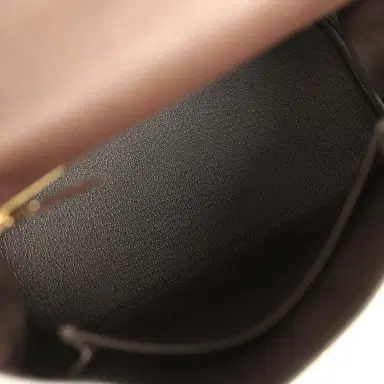 HERMÈS Hermes Kelly Retourne 25 Ebene Barenia Faubourg Gold Hardware | Thumbnail 8 HERMÈS Hermes Kelly Retourne 25 Ebene Barenia Faubourg Gold Hardware | Thumbnail 8