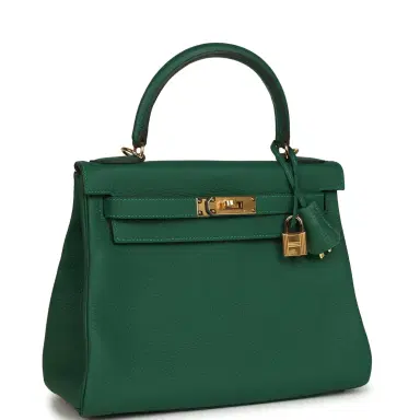 HERMÈS Hermes Kelly Retourne 28 Vert Moyen Clemence Gold Hardware | Thumbnail 2 HERMÈS Hermes Kelly Retourne 28 Vert Moyen Clemence Gold Hardware | Thumbnail 2