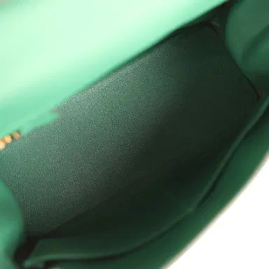 HERMÈS Hermes Kelly Retourne 28 Vert Moyen Clemence Gold Hardware | Thumbnail 8 HERMÈS Hermes Kelly Retourne 28 Vert Moyen Clemence Gold Hardware | Thumbnail 8