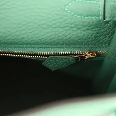 HERMÈS Hermes Kelly Retourne 28 Vert Moyen Clemence Gold Hardware | Thumbnail 9 HERMÈS Hermes Kelly Retourne 28 Vert Moyen Clemence Gold Hardware | Thumbnail 9