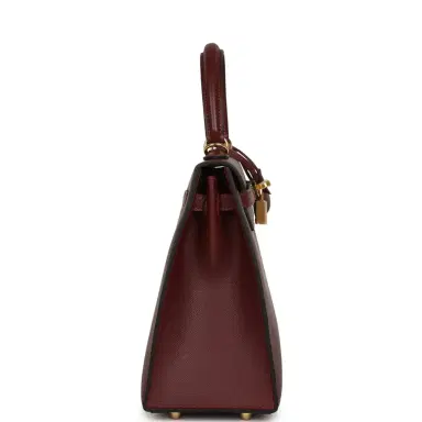 HERMÈS Hermes Kelly Sellier 25 Rouge H Madame Gold Hardware | Thumbnail 3