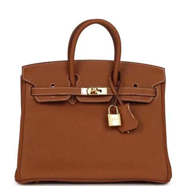 hermes Pre-owned Hermes Birkin 25 Gold Togo Gold Hardware