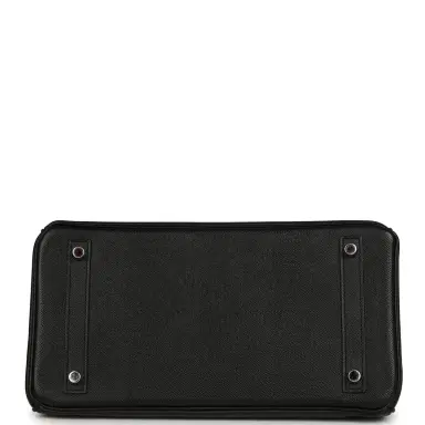 HERMÈS Pre-owned Hermes Birkin 30 Black Epsom Palladium Hardware | Thumbnail 6 HERMÈS Pre-owned Hermes Birkin 30 Black Epsom Palladium Hardware | Thumbnail 6