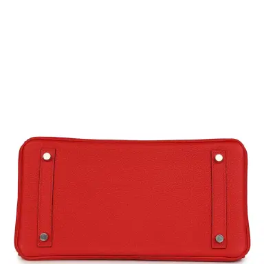 HERMÈS Pre-owned Hermes Birkin 30 Rouge de Coeur Togo Palladium Hardware | Thumbnail 6 HERMÈS Pre-owned Hermes Birkin 30 Rouge de Coeur Togo Palladium Hardware | Thumbnail 6