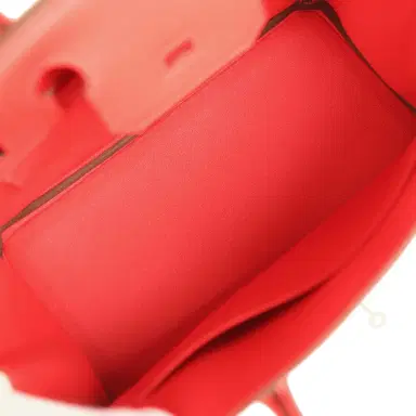 HERMÈS Pre-owned Hermes Birkin 30 Rouge de Coeur Togo Palladium Hardware | Thumbnail 8 HERMÈS Pre-owned Hermes Birkin 30 Rouge de Coeur Togo Palladium Hardware | Thumbnail 8