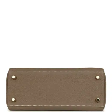 HERMÈS Pre-owned Hermes Kelly Retourne 25 Etoupe Togo Gold Hardware | Thumbnail 6