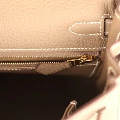HERMÈS Pre-owned Hermes Kelly Retourne 25 Etoupe Togo Gold Hardware | Thumbnail 8