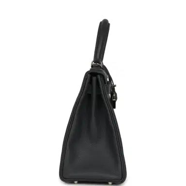 HERMÈS Pre-owned Hermes Kelly Retourne 28 Ardoise Evercolor Palladium Hardware | Thumbnail 3 HERMÈS Pre-owned Hermes Kelly Retourne 28 Ardoise Evercolor Palladium Hardware | Thumbnail 3