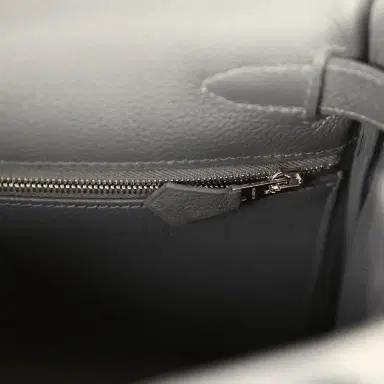 HERMÈS Pre-owned Hermes Kelly Retourne 28 Ardoise Evercolor Palladium Hardware | Thumbnail 9 HERMÈS Pre-owned Hermes Kelly Retourne 28 Ardoise Evercolor Palladium Hardware | Thumbnail 9