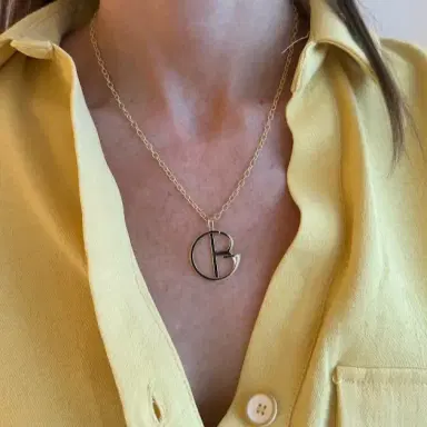Stephanie Gottlieb Vault Sale: "GB" Large Gold Hidden Initial Necklace | Thumbnail 2 Stephanie Gottlieb Vault Sale: "GB" Large Gold Hidden Initial Necklace | Thumbnail 2