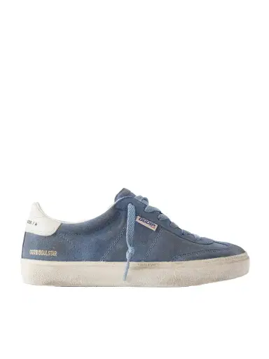 Golden Goose Soul-star Leather-trimmed Suede Sneakers | Thumbnail 1 Golden Goose Soul-star Leather-trimmed Suede Sneakers | Thumbnail 1