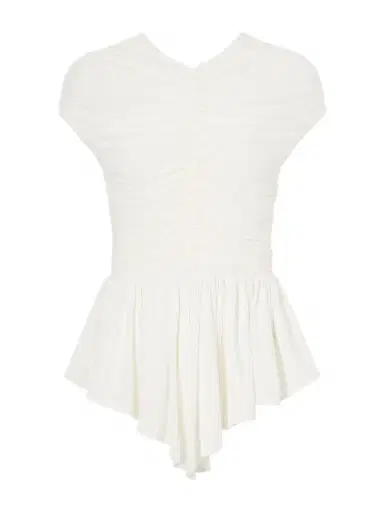 Tove Gabor Ruched Ruffled Stretch-jersey Blouse | Thumbnail 1