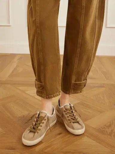 Golden Goose Super-star Leather-trimmed Suede Sneakers | Thumbnail 2 Golden Goose Super-star Leather-trimmed Suede Sneakers | Thumbnail 2