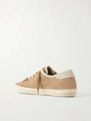 Golden Goose Super-star Leather-trimmed Suede Sneakers | Thumbnail 3 Golden Goose Super-star Leather-trimmed Suede Sneakers | Thumbnail 3
