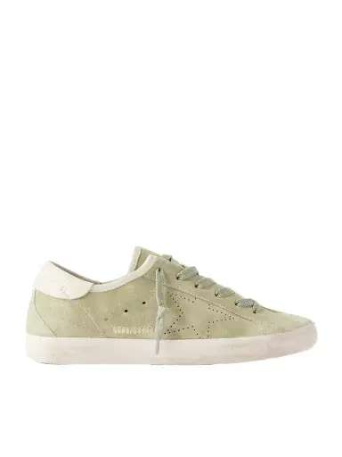 Golden Goose Super-star Leather-trimmed Suede Sneakers | Thumbnail 1 Golden Goose Super-star Leather-trimmed Suede Sneakers | Thumbnail 1