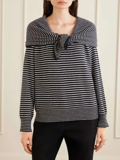 Tove Maia Tiered Striped Cashmere Sweater | Thumbnail 3 Tove Maia Tiered Striped Cashmere Sweater | Thumbnail 3