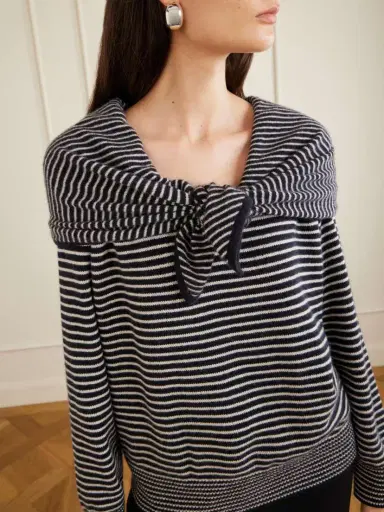 Tove Maia Tiered Striped Cashmere Sweater | Thumbnail 5 Tove Maia Tiered Striped Cashmere Sweater | Thumbnail 5