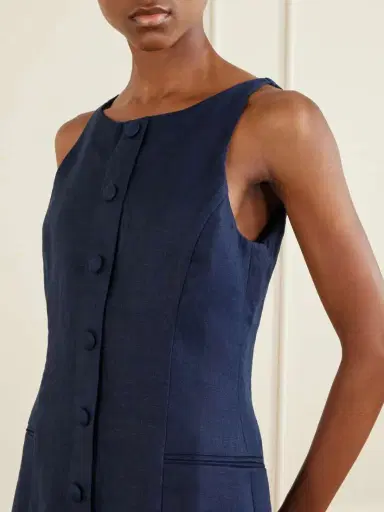 Faithfull Solana Linen Mini Dress | Thumbnail 4