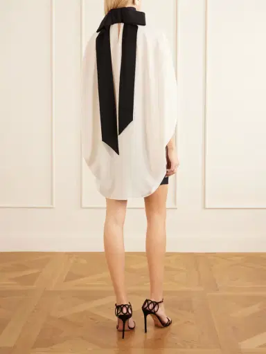 Lanvin Bow-detailed Crepe Halterneck Blouse | Thumbnail 4 Lanvin Bow-detailed Crepe Halterneck Blouse | Thumbnail 4