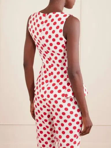 Faithfull Ana Polka-dot Linen Top | Thumbnail 3 Faithfull Ana Polka-dot Linen Top | Thumbnail 3