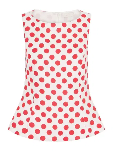 Faithfull Ana Polka-dot Linen Top | Thumbnail 1 Faithfull Ana Polka-dot Linen Top | Thumbnail 1