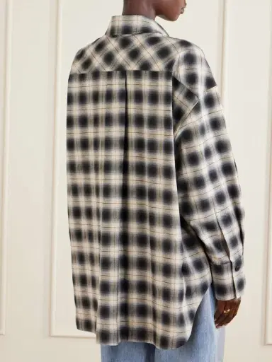 The Attico Checked Cotton-poplin Shirt | Thumbnail 4 The Attico Checked Cotton-poplin Shirt | Thumbnail 4