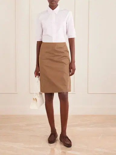 Jil Sander Satin Midi Skirt | Thumbnail 2 Jil Sander Satin Midi Skirt | Thumbnail 2