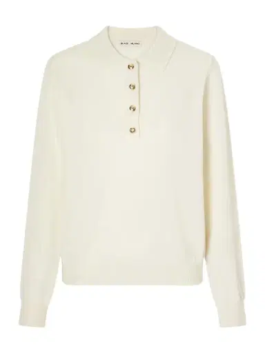 Blazé Milano Highland Wool And Cashmere-blend Polo Sweater | Thumbnail 1 Blazé Milano Highland Wool And Cashmere-blend Polo Sweater | Thumbnail 1