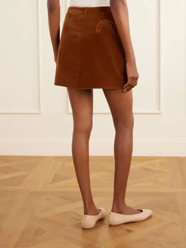 Blazé Milano Jealousy Cotton-velvet Mini Skirt | Thumbnail 4 Blazé Milano Jealousy Cotton-velvet Mini Skirt | Thumbnail 4