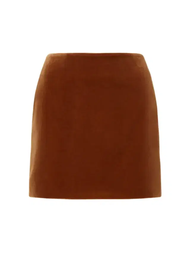 Jealousy Cotton-velvet Mini Skirt