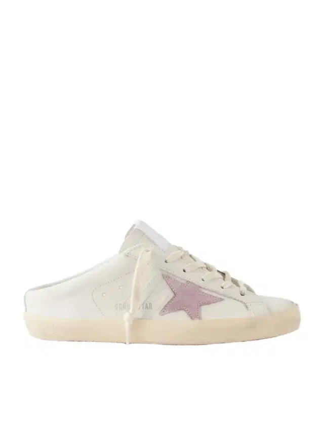 Golden Goose Super-star Sabot Distressed Leather Slip-on Sneakers