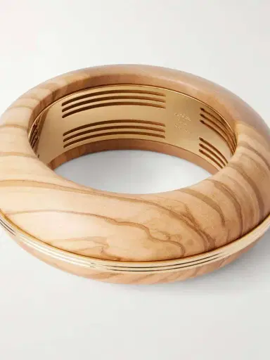 Jacques Marie Mage + Loulou De La Falaise Lucie Gold-tone Wood Bangle | Thumbnail 4