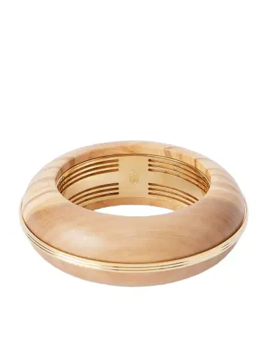 Jacques Marie Mage + Loulou De La Falaise Lucie Gold-tone Wood Bangle | Thumbnail 1