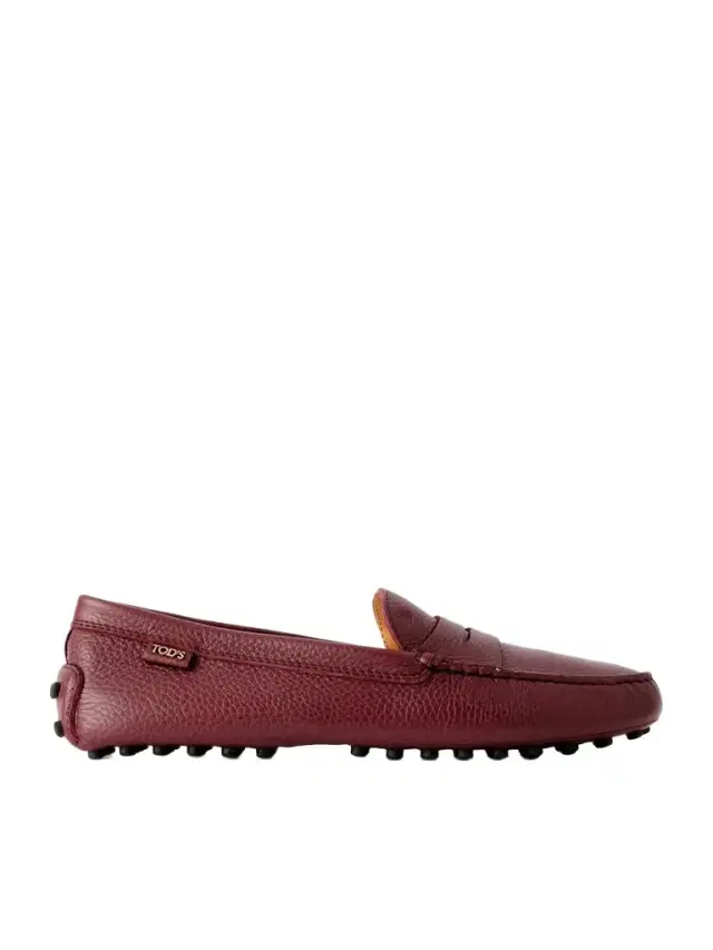 Tod's Gommino Textured-leather Loafers