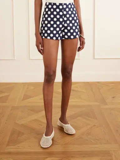 Faithfull Lila Polka-dot Linen Shorts | Thumbnail 3
