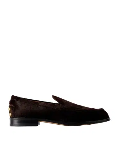 Tod's Studded Calf Hair Loafers | Thumbnail 1 Tod's Studded Calf Hair Loafers | Thumbnail 1
