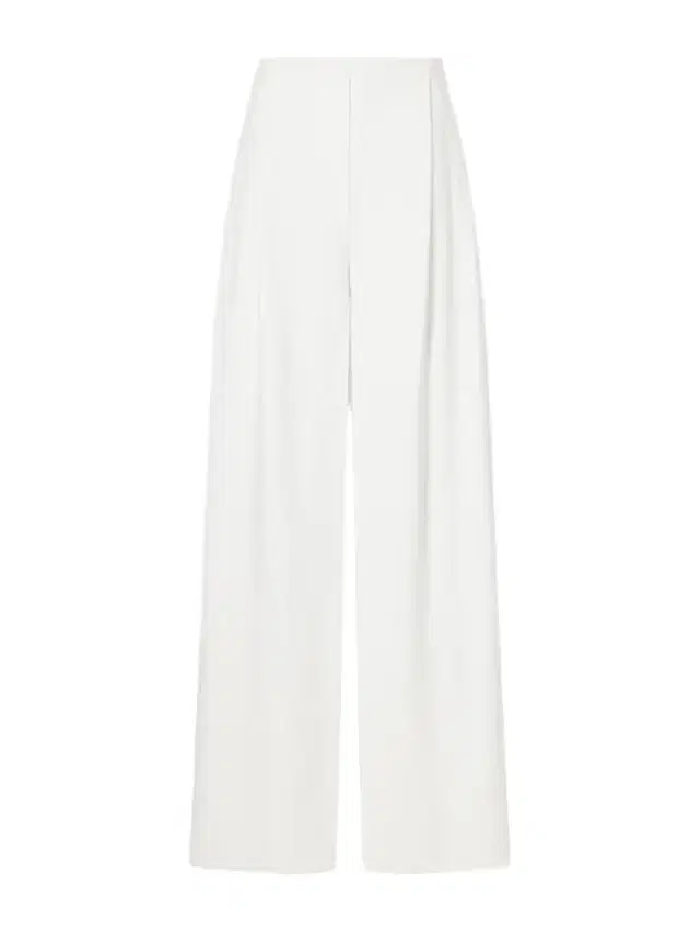 Pleated Woven Wide-leg Pants