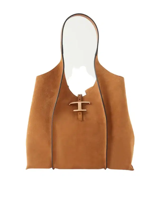 Tod's T Timeless Medium Suede Shoulder Bag