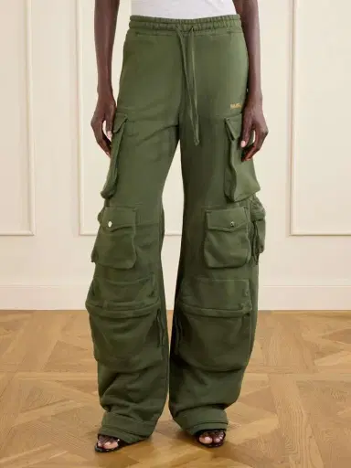 The Attico Cotton Tapered Cargo Pants | Thumbnail 3 The Attico Cotton Tapered Cargo Pants | Thumbnail 3