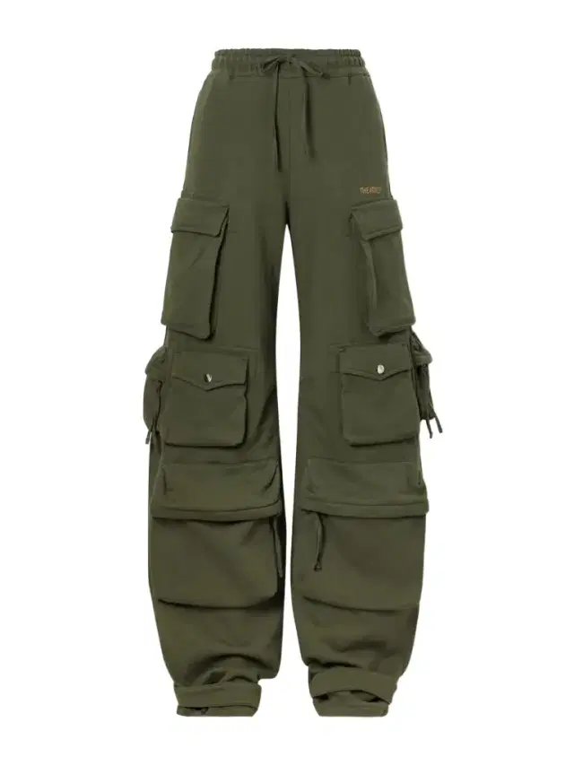 The Attico Cotton Tapered Cargo Pants