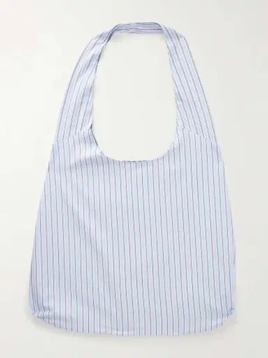 Gohar World Port Striped Cotton Shoulder Bag | Thumbnail 4 Gohar World Port Striped Cotton Shoulder Bag | Thumbnail 4