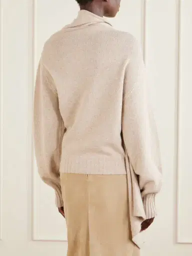 The Attico Draped Wool Sweater | Thumbnail 4