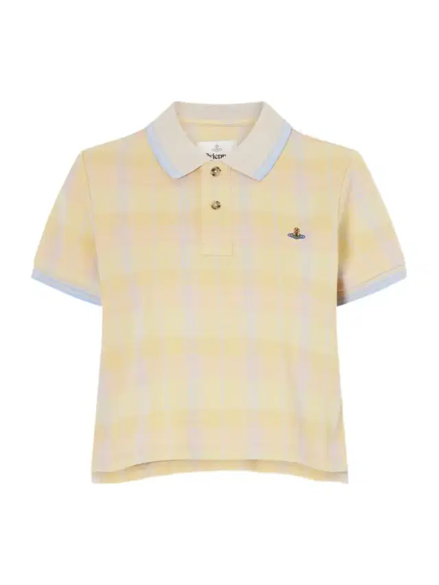 Vivienne Westwood Logo-embroidered Checked Cotton-piqué Polo Shirt