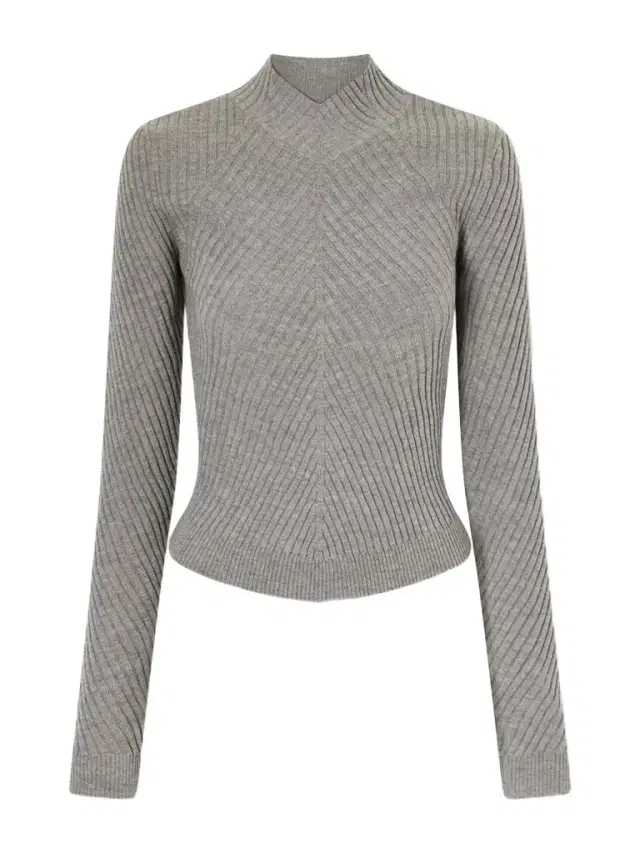 Victoria Beckham Georgia Ribbed Merino Wool Sweater
