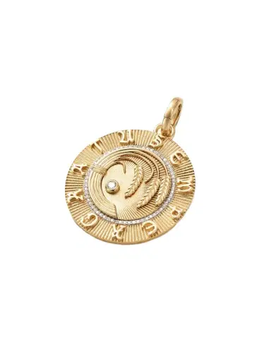 Foundrae Infinite Gratitude Large 18-karat Gold Diamond Pendant | Thumbnail 1 Foundrae Infinite Gratitude Large 18-karat Gold Diamond Pendant | Thumbnail 1