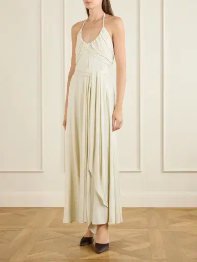Alaïa Halter Jersey Maxi Dress | Thumbnail 2 Alaïa Halter Jersey Maxi Dress | Thumbnail 2