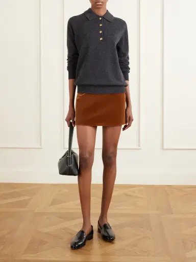 Blazé Milano Highland Wool And Cashmere-blend Polo Sweater | Thumbnail 2 Blazé Milano Highland Wool And Cashmere-blend Polo Sweater | Thumbnail 2