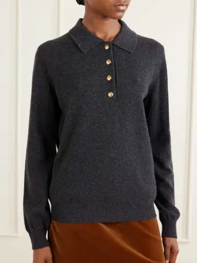 Blazé Milano Highland Wool And Cashmere-blend Polo Sweater | Thumbnail 3 Blazé Milano Highland Wool And Cashmere-blend Polo Sweater | Thumbnail 3